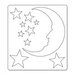 Sizzix - Tim Holtz - Alterations Collection - Bigz Die - Crescent Moon and Stars