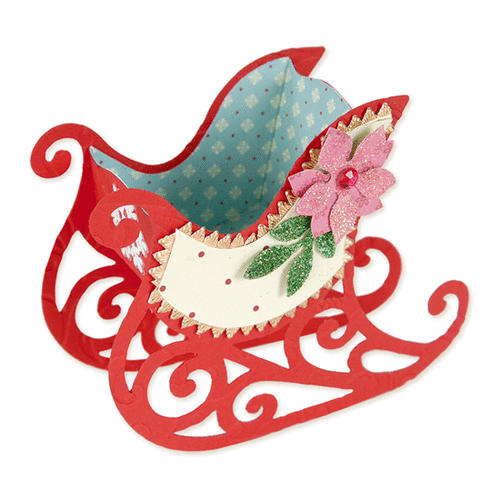 Sizzix - Favorite Things Collection - Bigz L Die - Christmas - Sleigh Favor Box