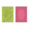 Sizzix - Favorite Things Collection - Textured Impressions - Christmas - Embossing Folders - Be Merry Set