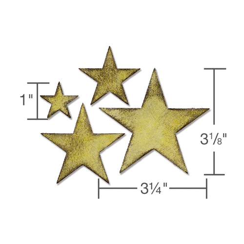 Sizzix - Tim Holtz - Alterations Collection - Bigz Die - Stacked Stars