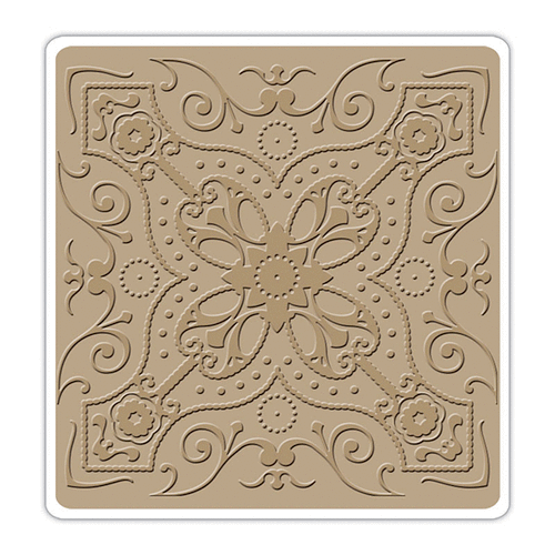 Sizzix - Textured Impressions - Vintaj - 6 x 6 Embossing Folder - Iron Scrollwork