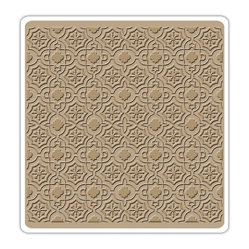 Sizzix - Textured Impressions - Vintaj - 6 x 6 Embossing Folder - Moroccan Fresco