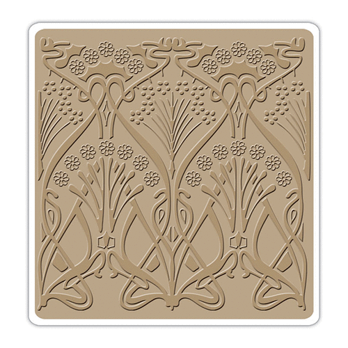 Sizzix - Textured Impressions - Vintaj - 6 x 6 Embossing Folder - Nouveau Tiles
