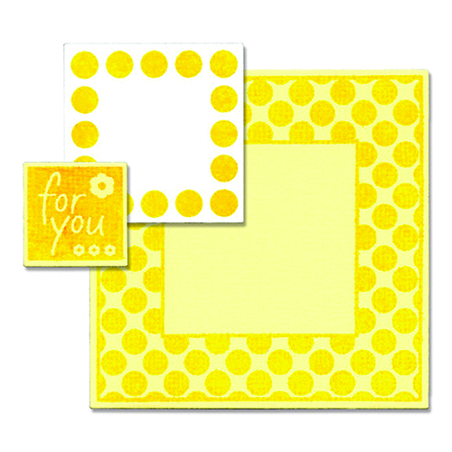 Sizzix - Flip Its and Stand Ups Collection - Framelits - Die Cutting Template with Clear Acrylic Stamp Set - For You and Thank You