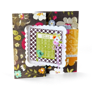 Sizzix - Flip Its and Stand Ups Collection - Movers and Shapers L Die - Card, Scallop Square Flip-its