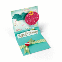 Sizzix - Thinlits Die - Square Card with Center Accordion Folds