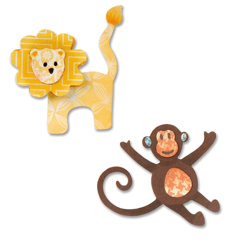 Sizzix - Framelits Die - Lion and Monkey