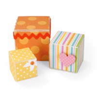 Sizzix - Cherished Collection - ScoreBoards XL Die - Extra Long Blocks Cubes, 3-D