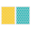 Sizzix - Cherished Collection - Textured Impressions - Embossing Folders - Polka Dots and Starflowers Set