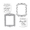 Sizzix - Graphic 45 - Framelits Die and Repositionable Rubber Stamp Set - Frames