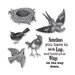 Sizzix - Hampton Art - Framelits Die and Repositionable Rubber Stamp Set - Wings