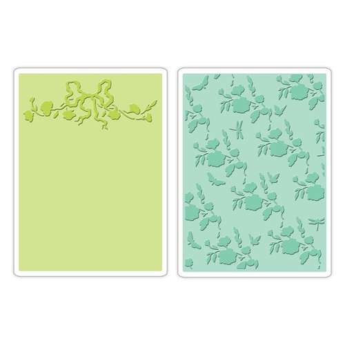 Sizzix - Textured Impressions - Embossing Folders - Arbor and Garden Roses