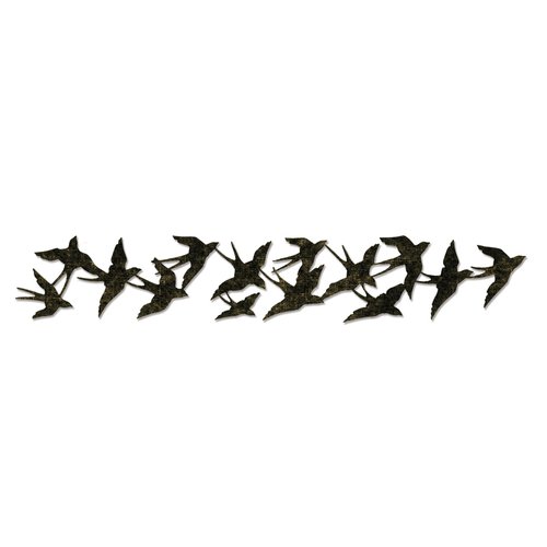 Sizzix - Tim Holtz - Alterations Collection - Sizzlits Decorative Strip Die - Birds in Flight