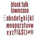 Sizzix - Tim Holtz - Alterations Collection - Bigz XL Alphabet Die - Block Talk Lowercase