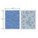 Sizzix - Tim Holtz - Alterations Collection - Texture Fades - Embossing Folders - Waves and Bubbles Set