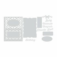 Sizzix - Thinlits Die - Gift Card Box Embellishments