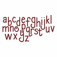Sizzix - Vintage Kitchen Collection - Thinlits Die - Homemade Alphabet