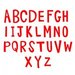 Sizzix - Homegrown and Handmade Collection - Bigz Alphabet Die - Fresh Blossoms Alphabet