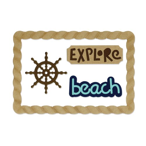 Sizzix - Life Made Simple Collection - Thinlits Die - Beach Explorer