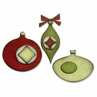 Sizzix - Tim Holtz - Alterations Collection - Christmas - Bigz Die - Retro Ornaments