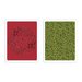 Sizzix - Tim Holtz - Alterations Collection - Christmas - Texture Fades - Embossing Folders - Greetings and Greens Set