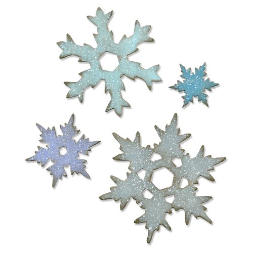 Sizzix - Tim Holtz - Alterations Collection - Christmas - Bigz L Die - Stacked Snowflakes