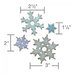 Sizzix - Tim Holtz - Alterations Collection - Christmas - Bigz L Die - Stacked Snowflakes