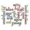 Sizzix - Tim Holtz - Alterations Collection - Thinlits Dies - Script Holiday Words