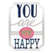 Sizzix - Me and You Collection - Thinlits Die - Phrase, You Are My Happy