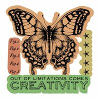 Sizzix - Tim Holtz - Alterations Collection - Framelits Die and repositionable Rubber Stamp Set - Limitations
