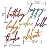 Sizzix - Tim Holtz - Alterations Collection - Thinlits Die - Handwritten Celebrate