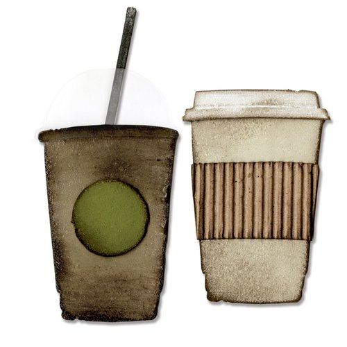 Sizzix - Tim Holtz - Alterations Collection - Bigz Die - Fresh Brewed