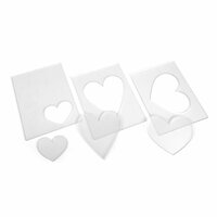Sizzix - Tim Holtz - Alterations Collection - Embossing Diffuser Set 3 - Hearts