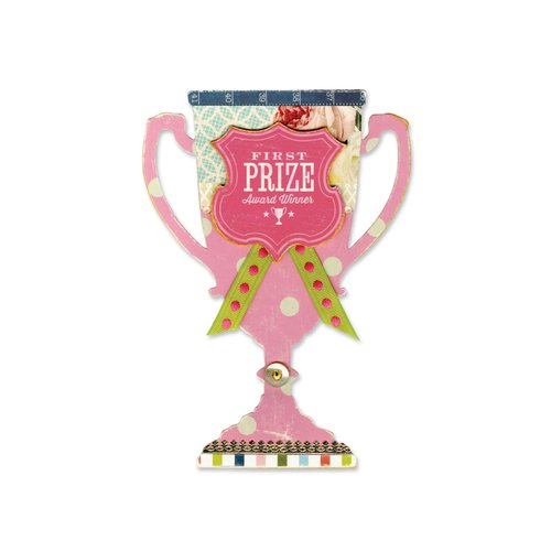 Sizzix - Favorite Things Collection - Bigz L Die with Bonus Textured Impressions - Trophy Card