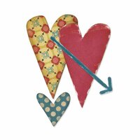 Sizzix - Homegrown and Handmade Collection - Originals Die - Hearts 3