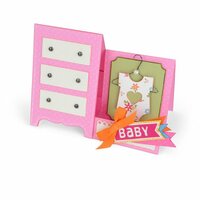 Sizzix - Thinlits Die - Card, Baby Dresser