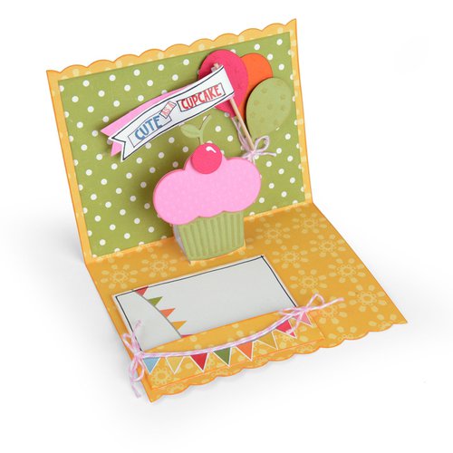 Sizzix - Thinlits Die - Card, Birthday Pop-Up