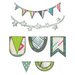 Sizzix - Vintage Travel Collection - Thinlits Die - Banners and Pennants
