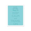 Sizzix - Vintage Travel Collection - Textured Impressions - Embossing Folder - Keep Calm and Travel On