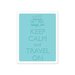Sizzix - Vintage Travel Collection - Textured Impressions - Embossing Folder - Keep Calm and Travel On