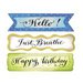 Sizzix - Framelits Die with Clear Acrylic Stamp Set - Banners