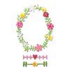 Sizzix - Hello Love Collection - Thinlits Die - Floral Wreath 2