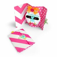 Sizzix - Hello Love Collection - Thinlits Die - Card, Ornate Label Fold-a-Long