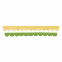 Sizzix - Doodlebug - Sizzlits Decorative Strip Die - Eyelet Lace and Scallops
