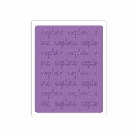 Sizzix - Jillibean Soup - Textured Impressions - Embossing Folder - Explore