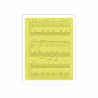 Sizzix - Jillibean Soup - Textured Impressions - Embossing Folder - Sheet Music 3