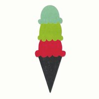 Sizzix - Echo Park - Bigz Die - Ice Cream Cone and Scoops 2