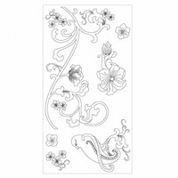 Sizzix - Clear Acrylic Stamps - Bird and Vines