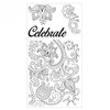 Sizzix - Clear Acrylic Stamps - Celebrate Flowers