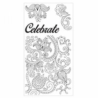 Sizzix - Clear Acrylic Stamps - Celebrate Flowers